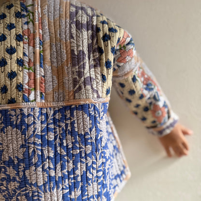 Stripes Patchwork Quilted Reversible Jacket