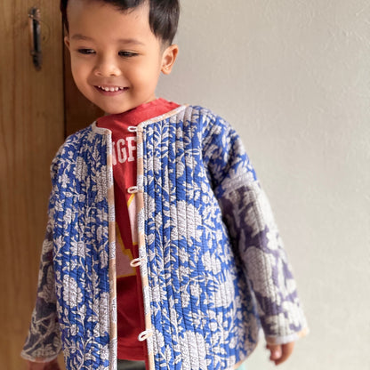 Stripes Patchwork Quilted Reversible Jacket