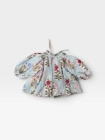 Garden Stripe Balloon Tunic