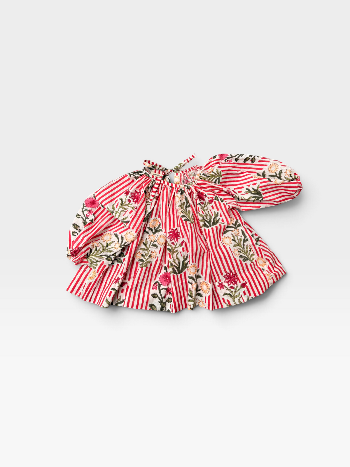 Garden Stripe Balloon Tunic