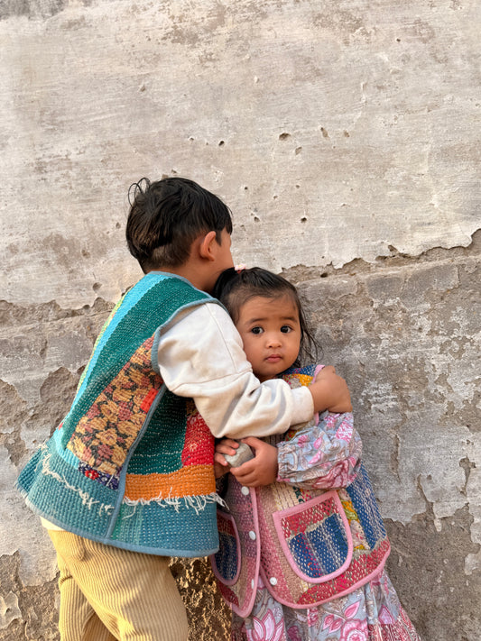 3-4 years Vintage Kantha Sashiko Vest