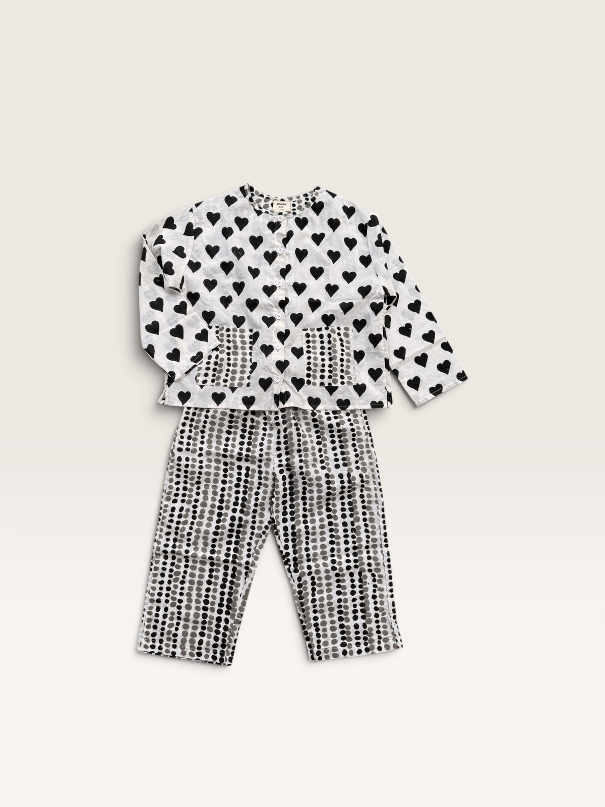 Room Wear -Round Neck Shirt and trouser Set-