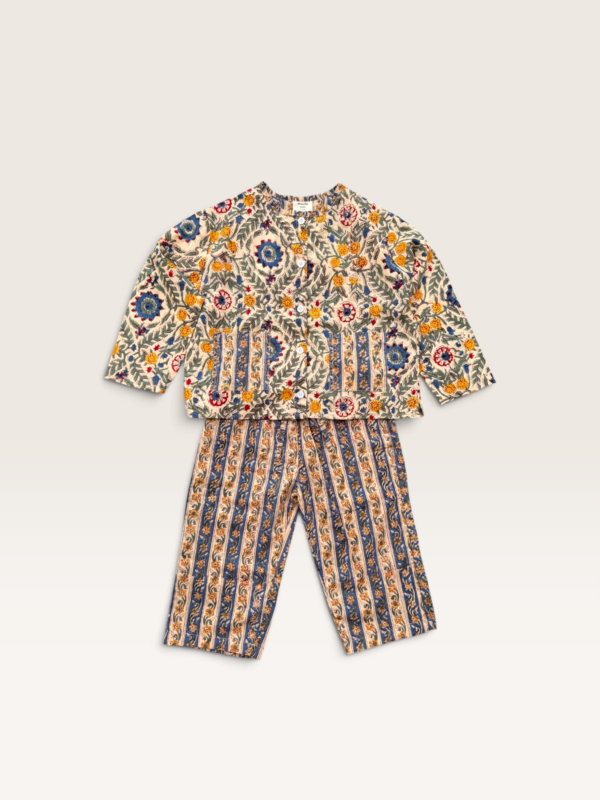 Room Wear -Round Neck Shirt and trouser Set-