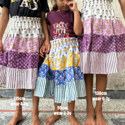 Four Panel Tiered Skirt