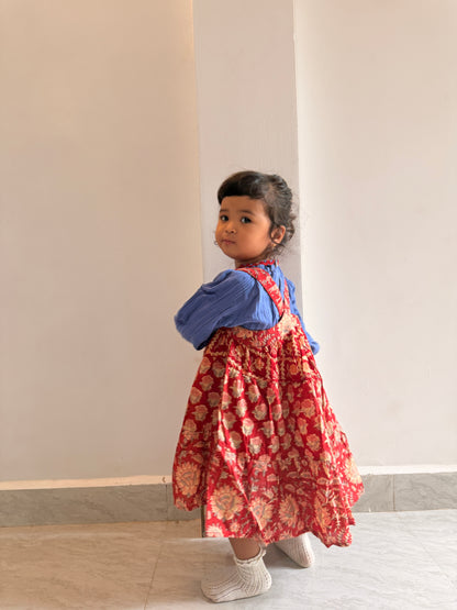 Muslin Cotton Ric-Rac Neck Blouse