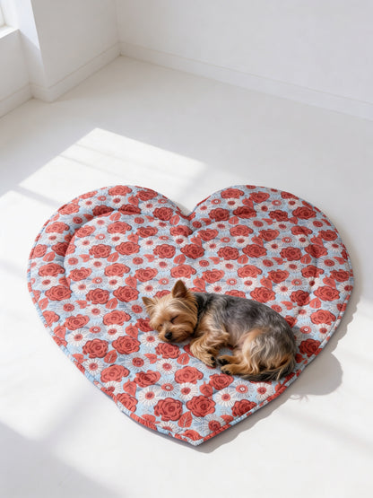Baby Quilt Play Mat Heart Piping -Single Texetile-