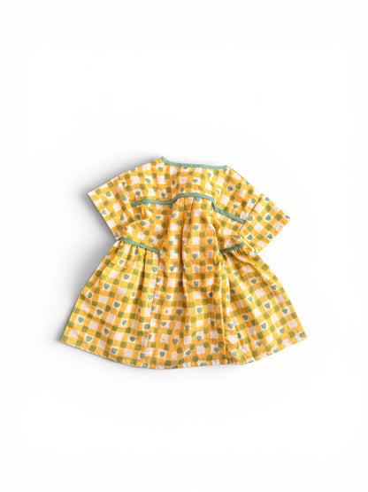 Heart Checks Pullover Shirt Dress