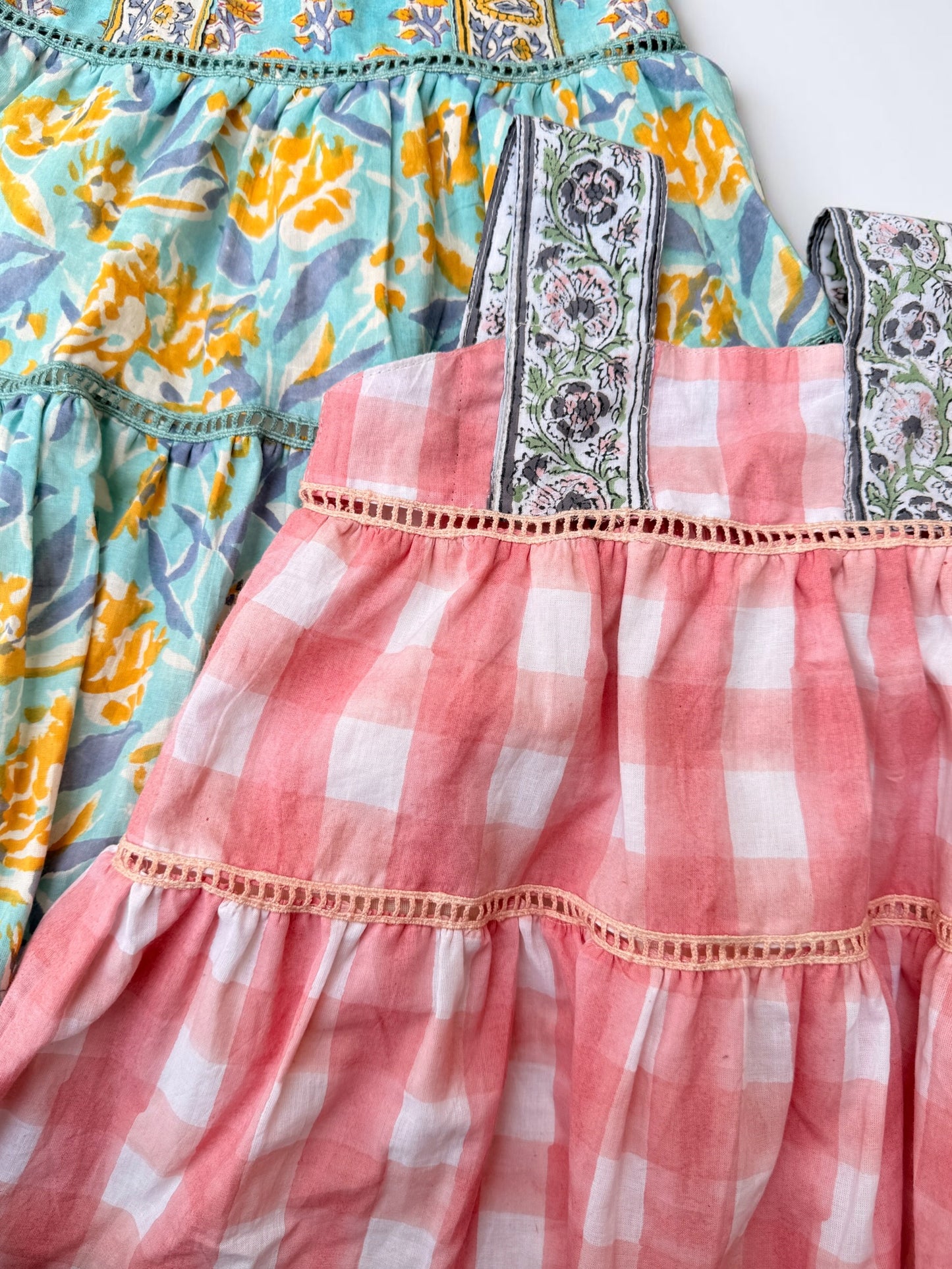 Border Strap Lace Tiered Dolly Dress