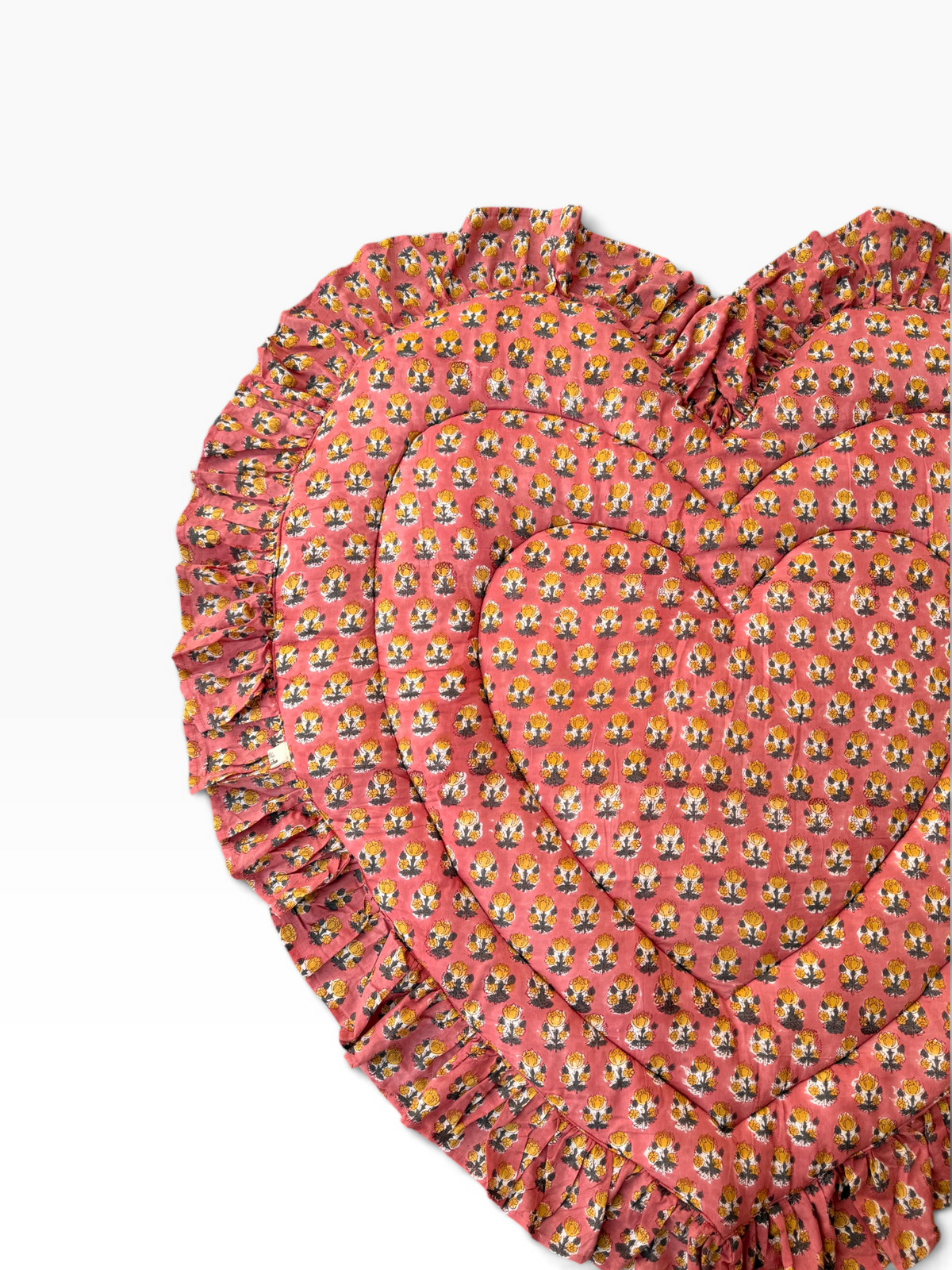 Baby Play Mat Heart Frill -Regular Size Pink Type-