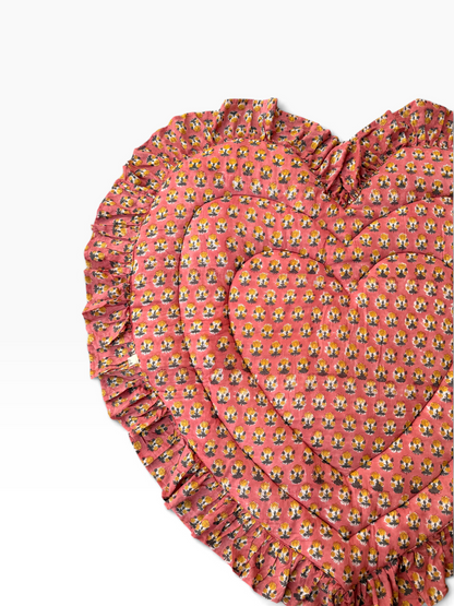 Baby Play Mat Heart Frill -Regular Size Pink Type-
