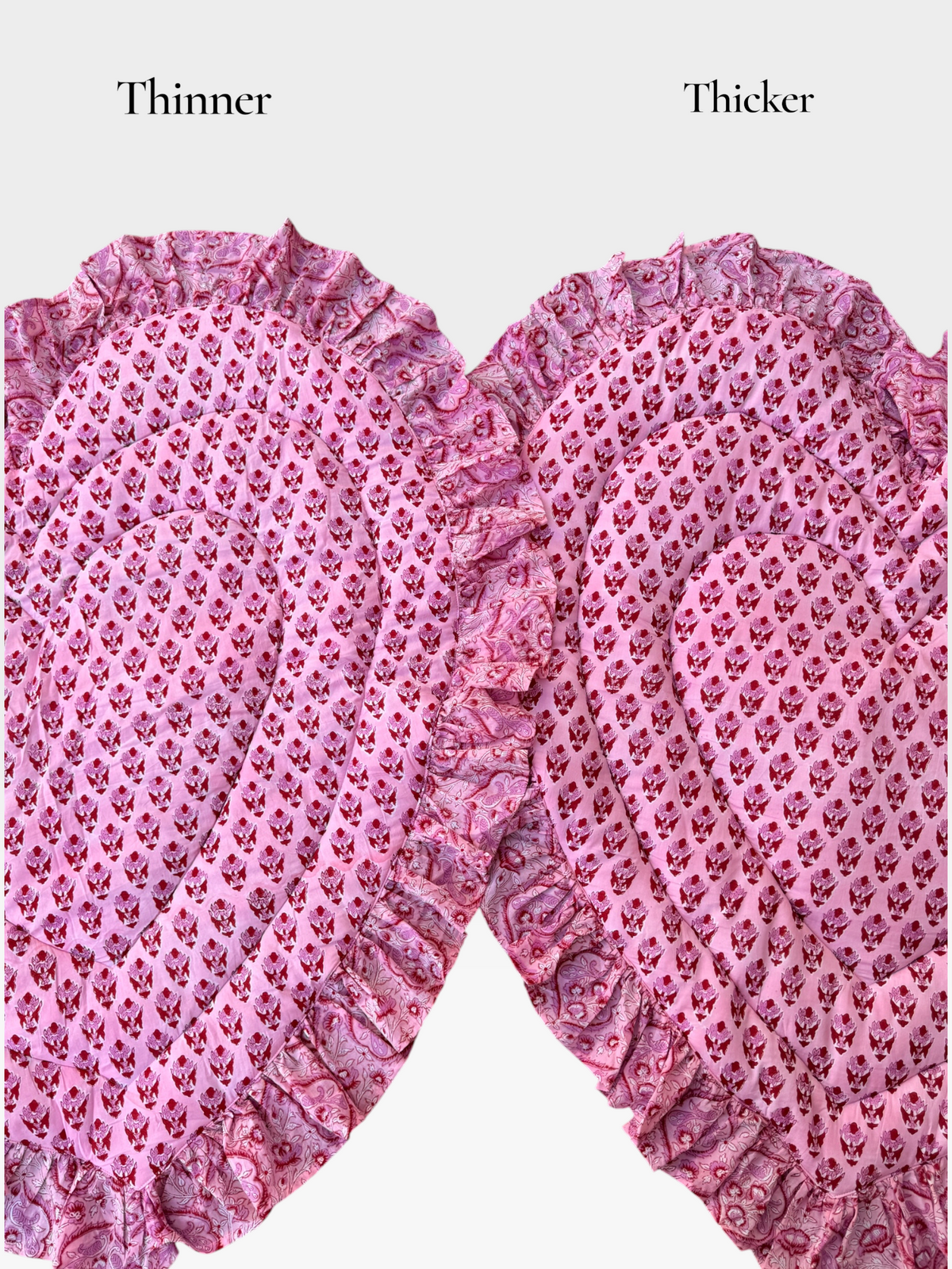 Baby Play Mat Heart Frill -Regular Size Pink Type-