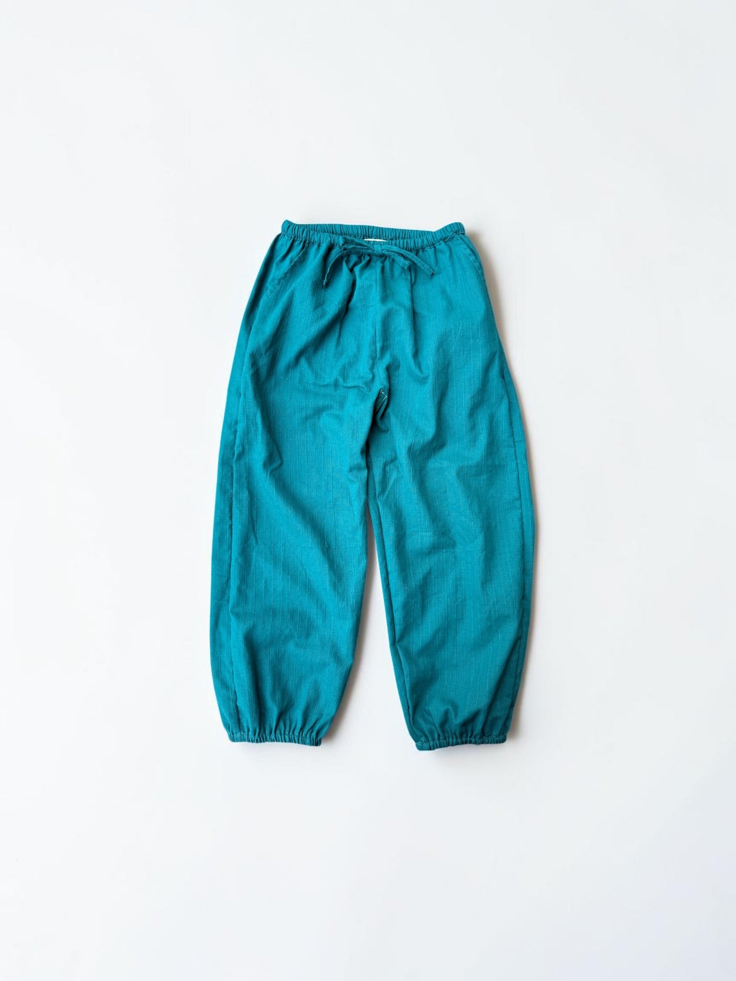 Khadi Dobby Cotton Striped Elastic Comfy Trouser