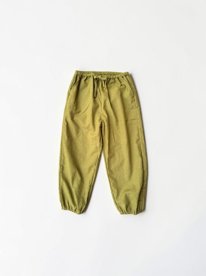 Khadi Dobby Cotton Striped Elastic Comfy Trouser