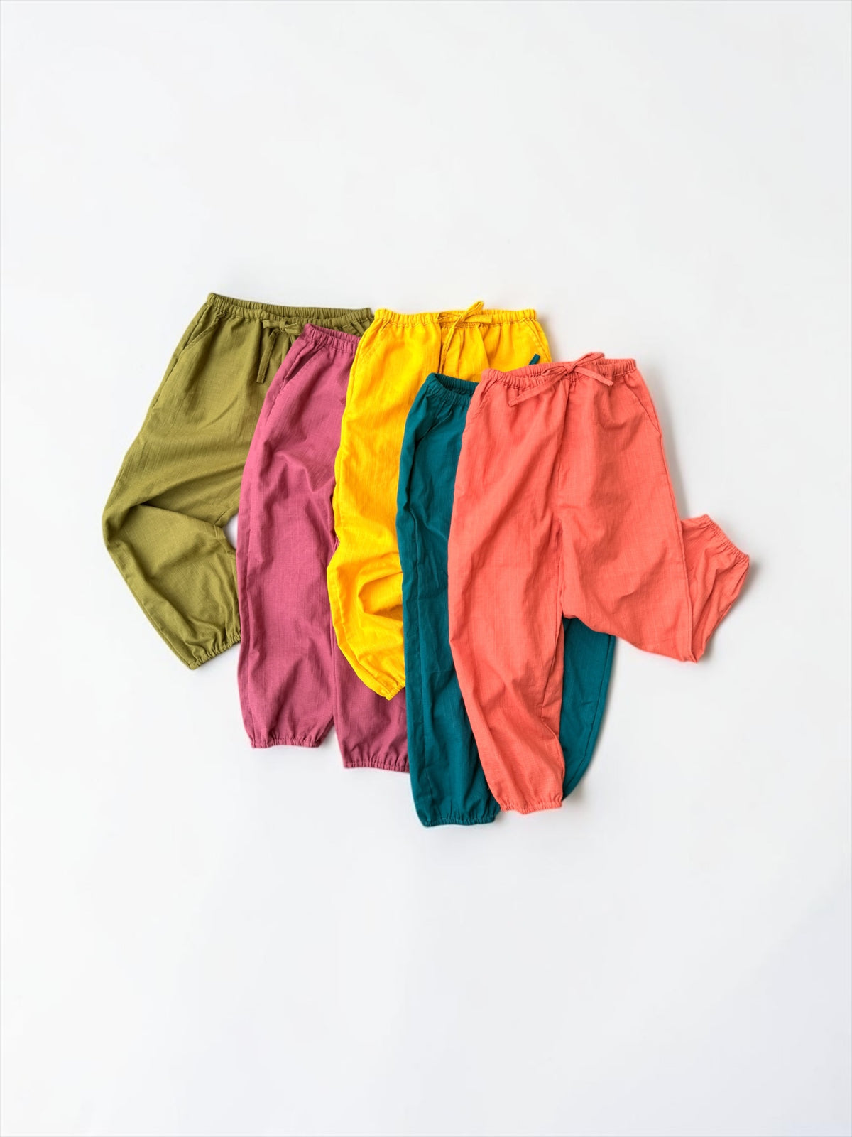 Khadi Dobby Cotton Striped Elastic Comfy Trouser