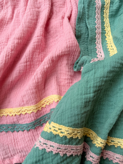 Muslin Cotton Girls Butterfly Tunic