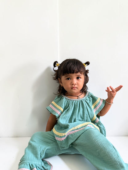 Muslin Cotton Girls Butterfly Tunic
