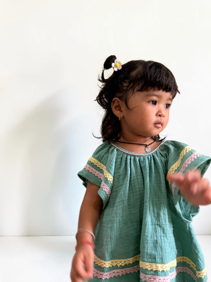 Muslin Cotton Girls Butterfly Tunic