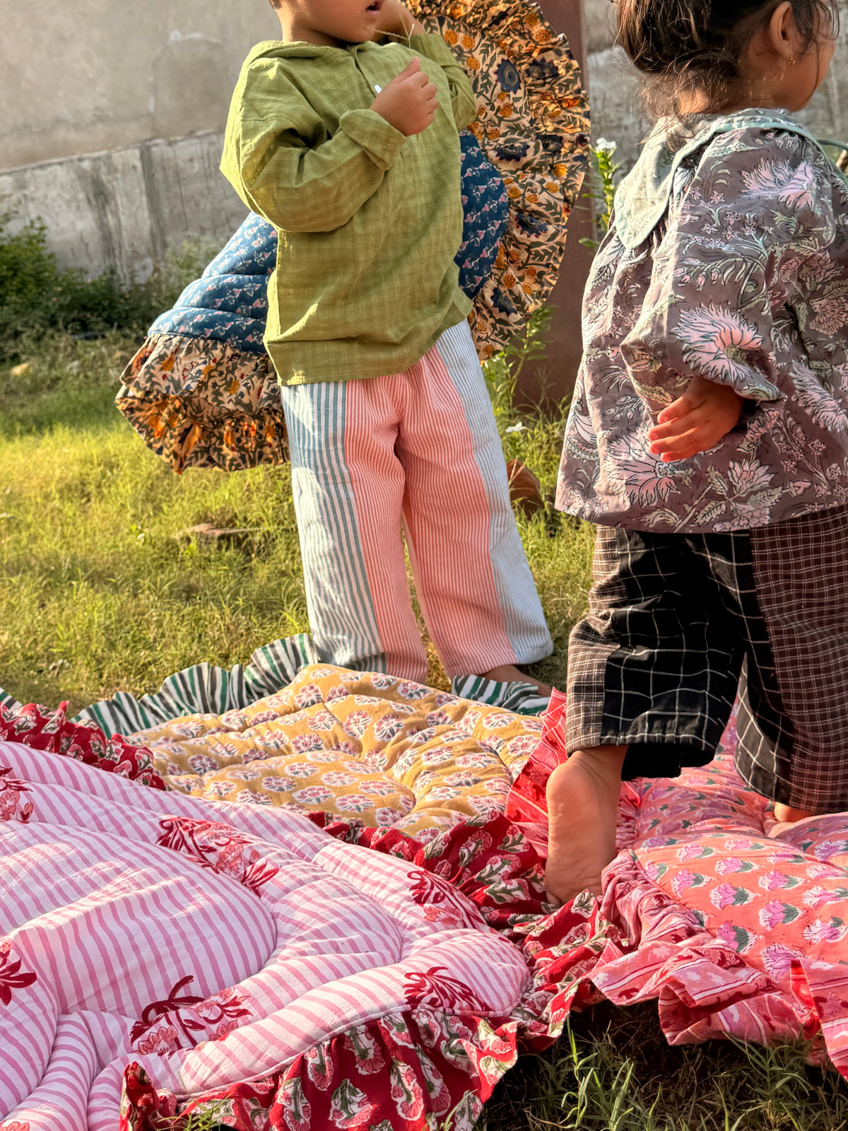 Handloom Cotton Patch Pants