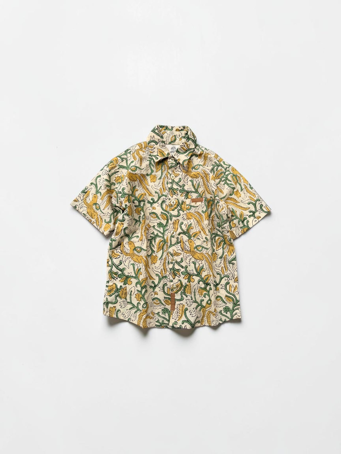 Boy's Block Print Short Sleeve Shirts