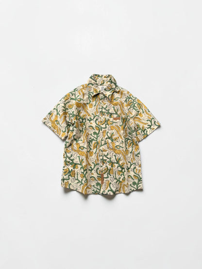 Boy's Block Print Short Sleeve Shirts