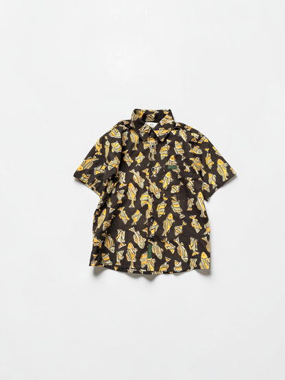 Boy's Block Print Short Sleeve Shirts