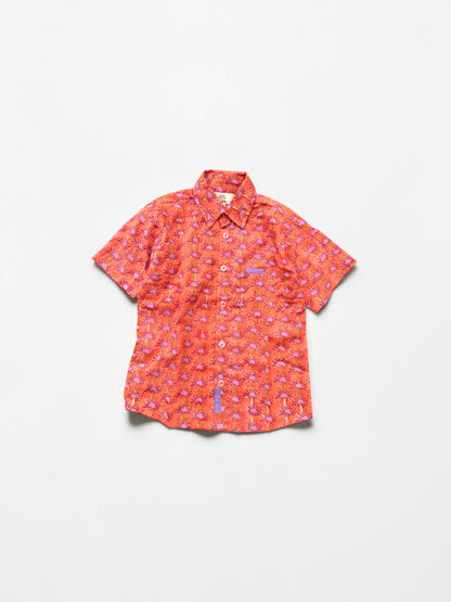 Boy's Block Print Short Sleeve Shirts
