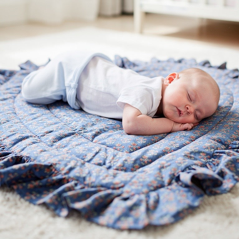 Baby Quilt Play Mat Heart Frill -Single Texetile-