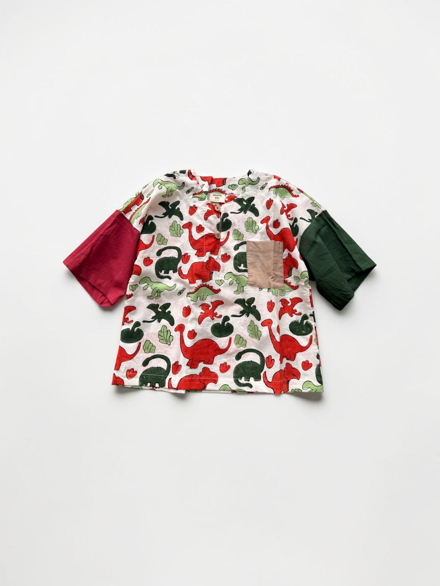 Mixed Motif Adventure Pullover Shirt