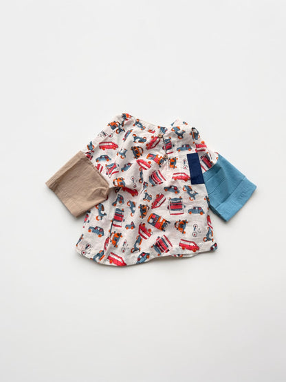 Mixed Motif Adventure Pullover Shirt
