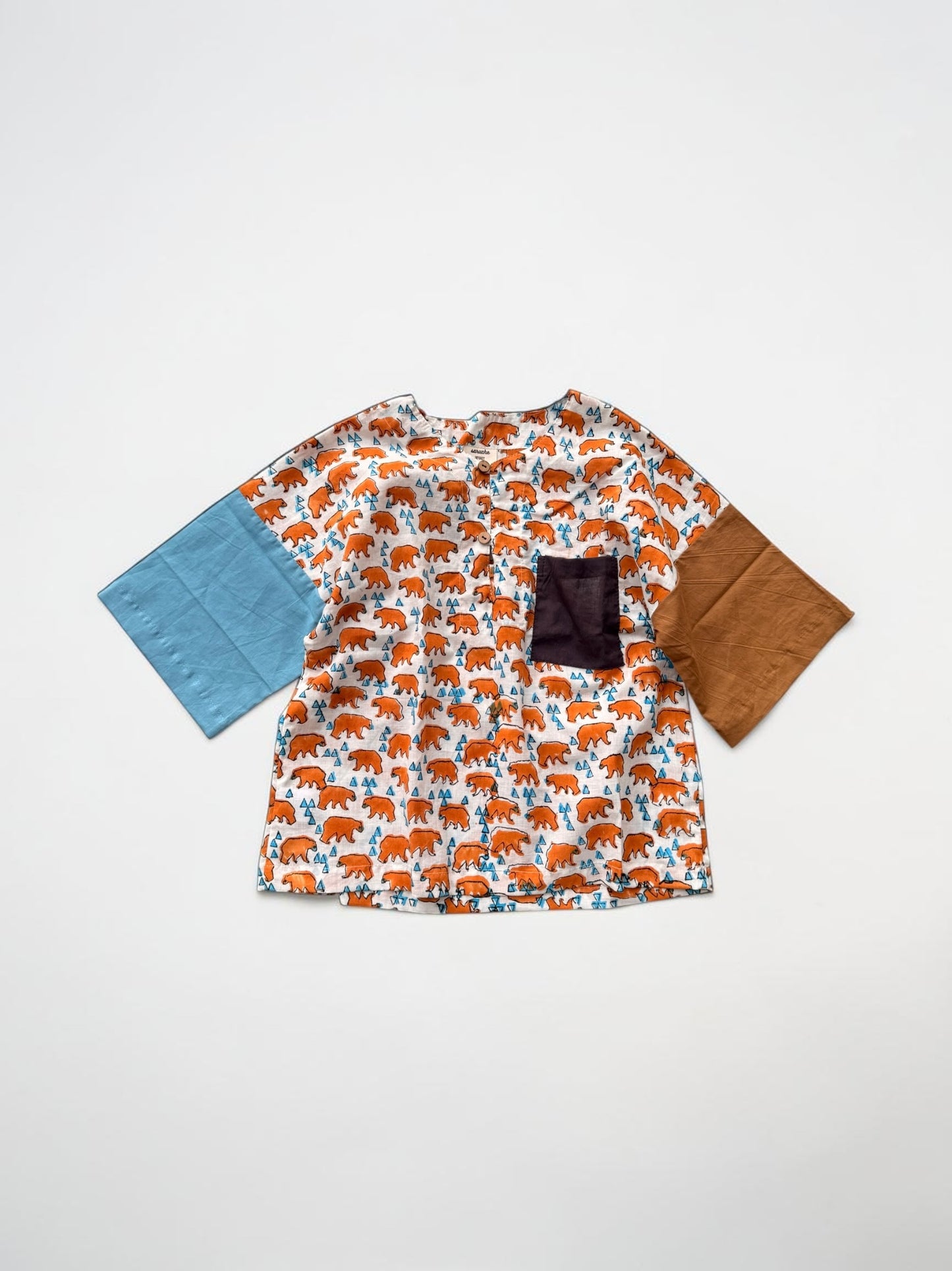 Mixed Motif Adventure Pullover Shirt