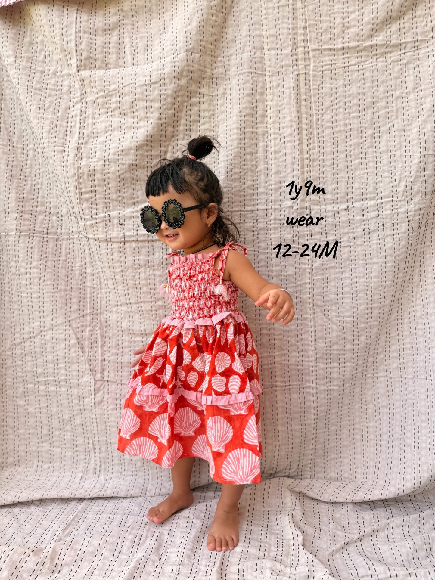 Seashell Tassel Dress with Bow