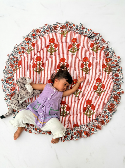 Round Ruffled Baby Play Mat