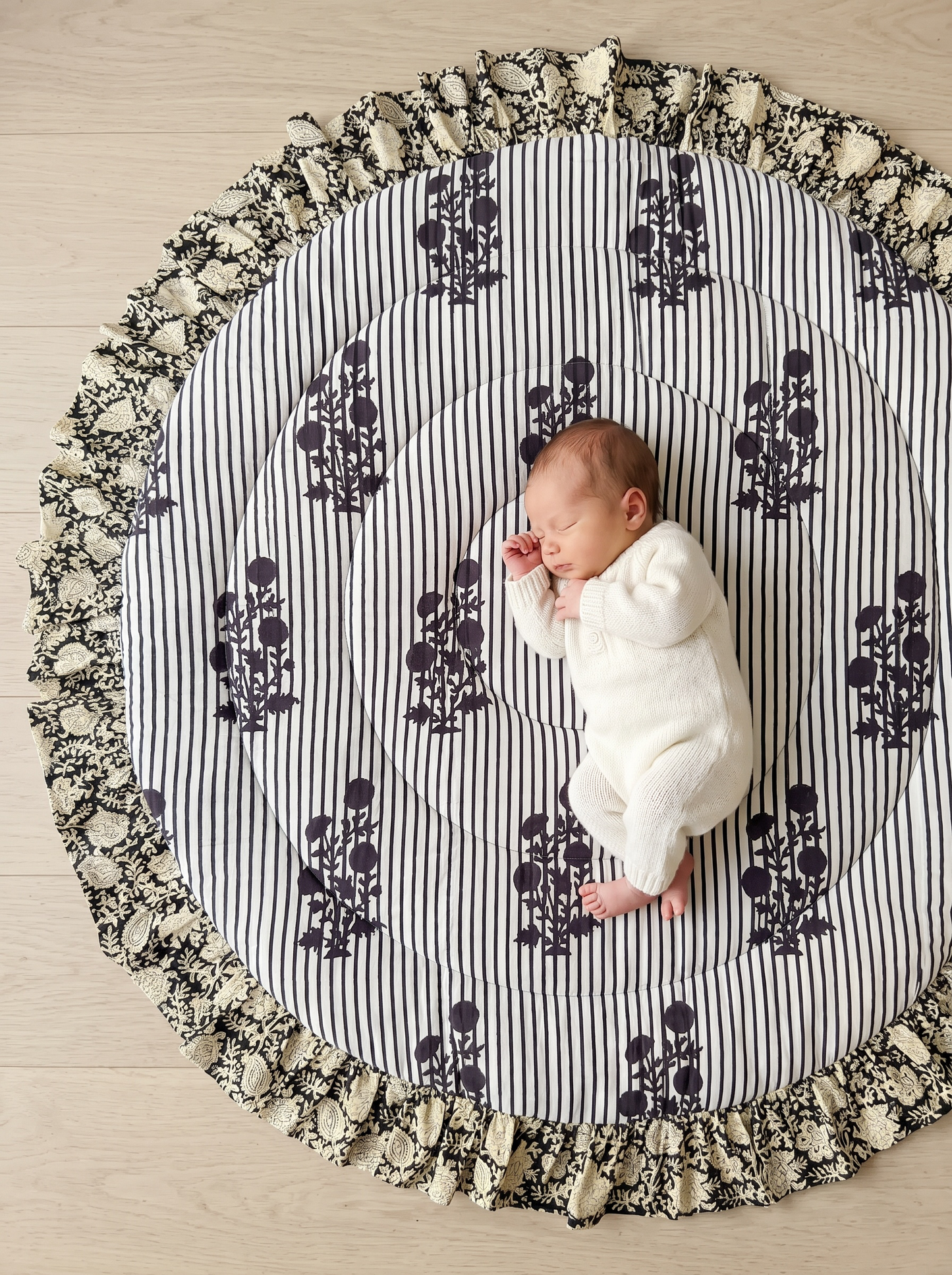 Round Ruffled Baby Play Mat