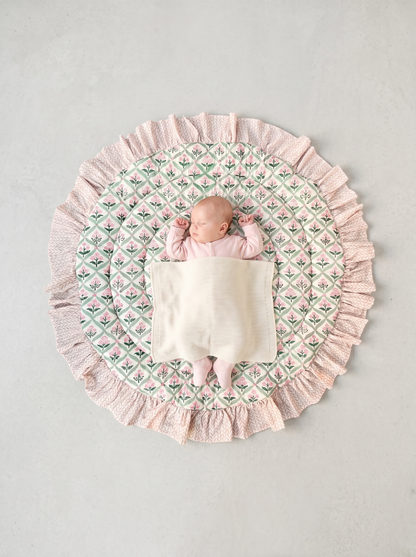 Round Ruffled Baby Play Mat