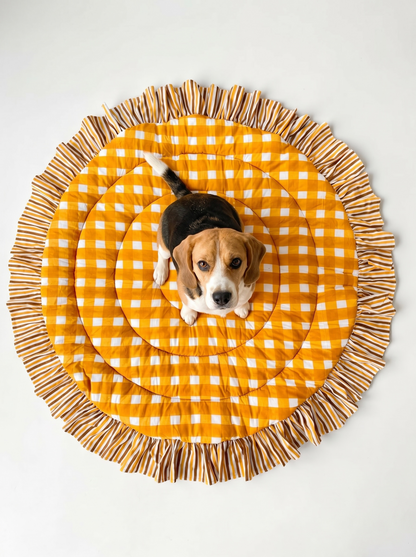 Round Ruffled Baby Play Mat