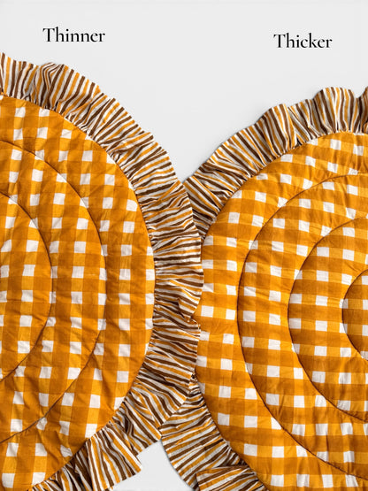 Round Ruffled Baby Play Mat