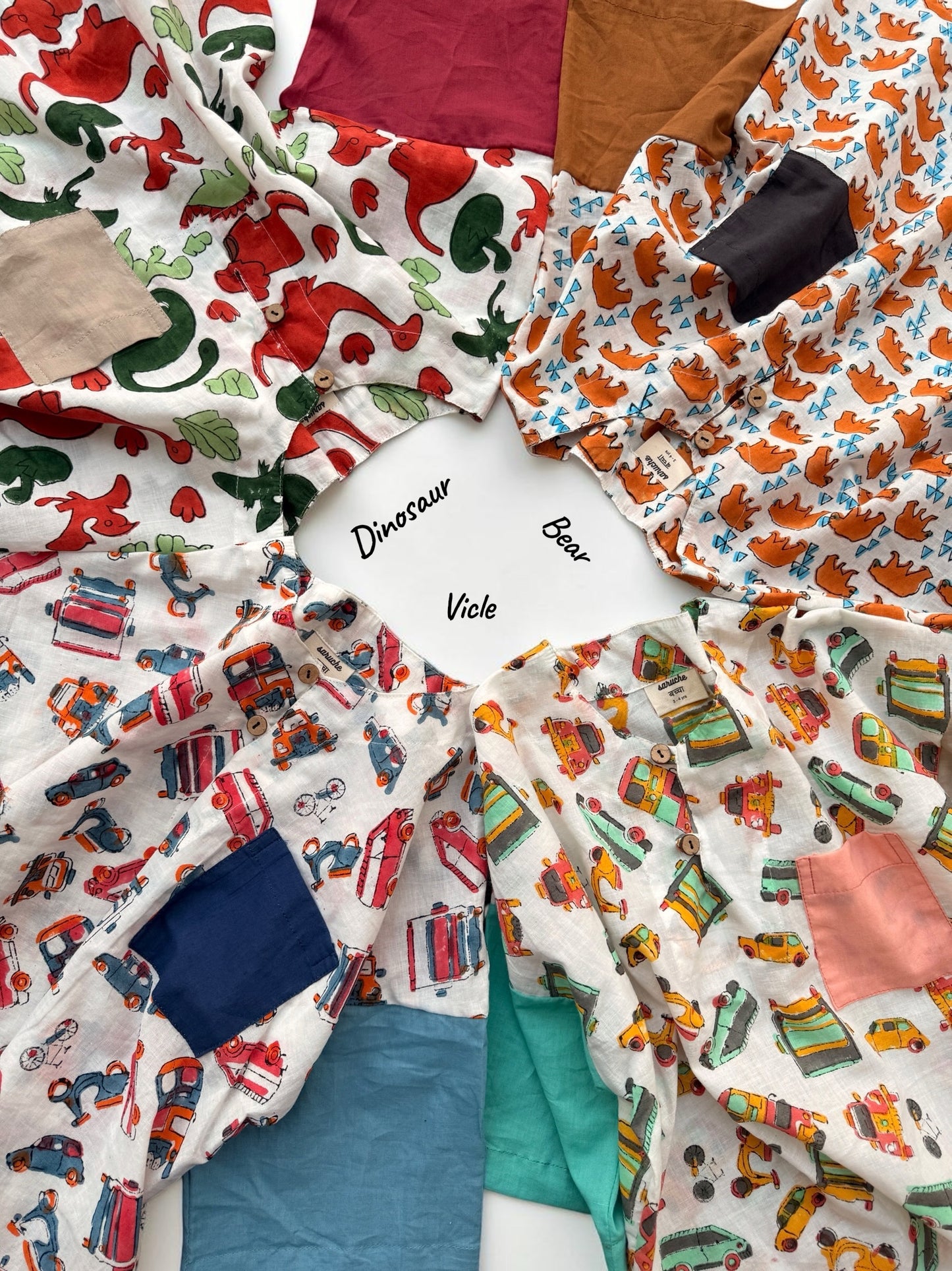 Mixed Motif Adventure Pullover Shirt