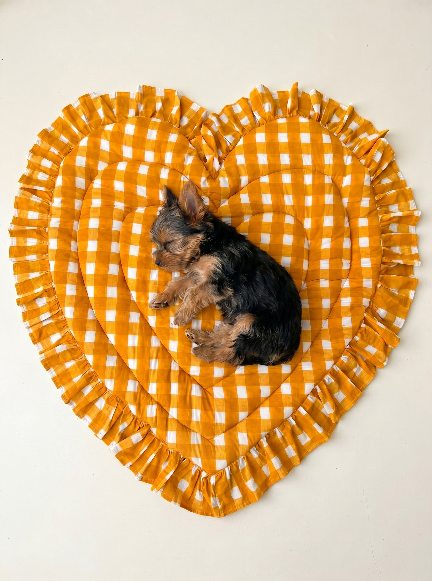 Baby Quilt Play Mat Heart Frill -Monsoon Colors-