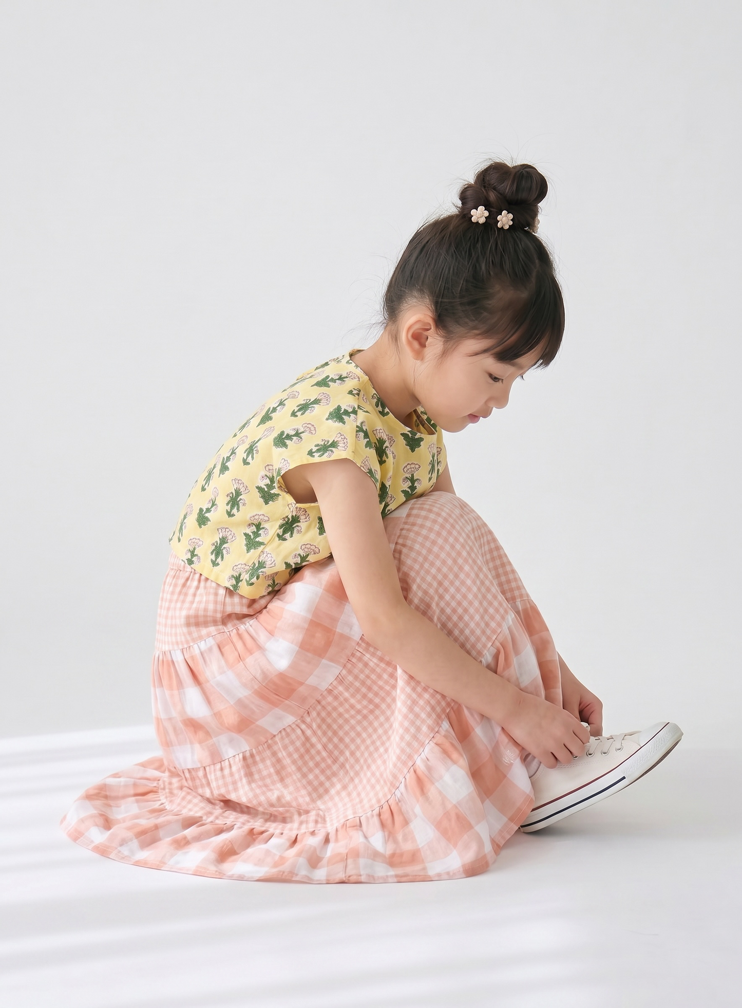 Back Button Top &amp; Long Skirt Set