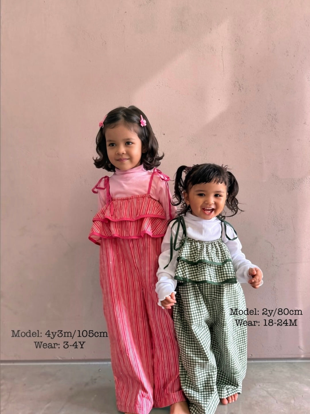Double Ruffle Jump Suits / Romper