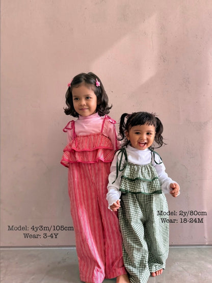 Double Ruffle Jump Suits / Romper