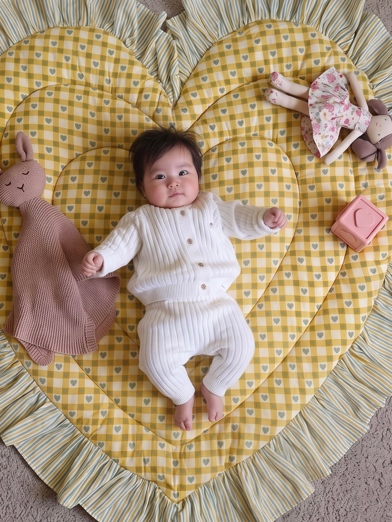 Heart Frill Mat - Combination Color -