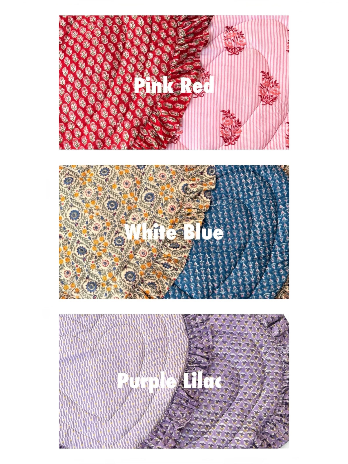 Baby Play Mat Heart Frill -Reversible Small Double Foam Only-