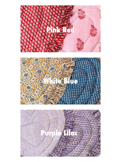 Baby Play Mat Heart Frill -Reversible Small Double Foam Only-