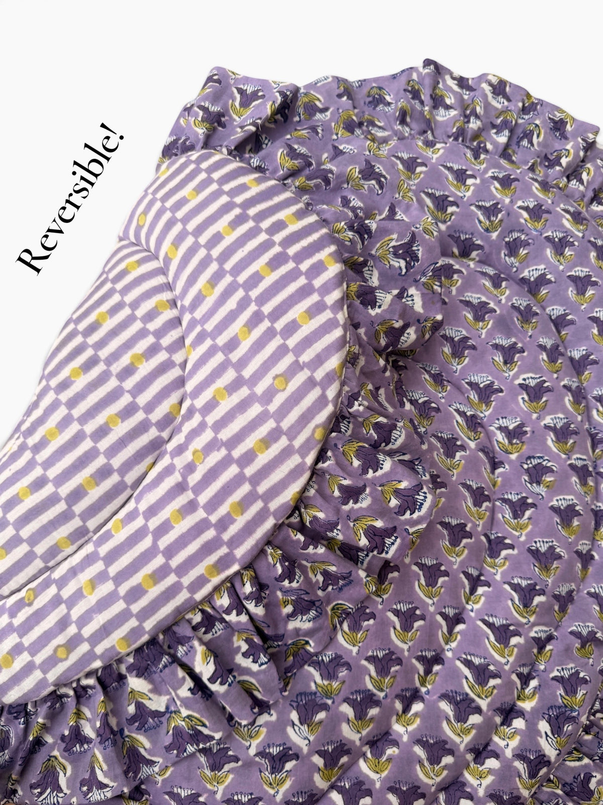 Baby Play Mat Heart Frill -Reversible Small Double Foam Only-