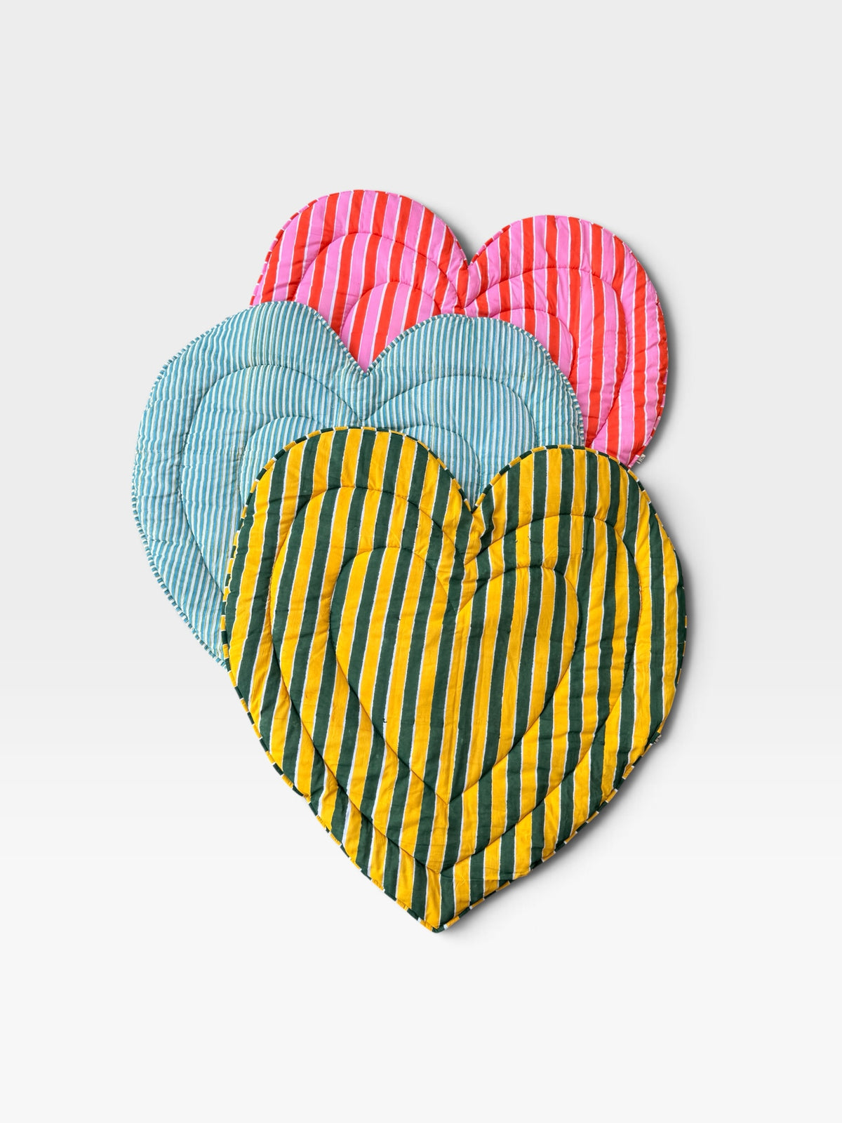 Baby Play Mat -Piping Heart Single Foam Only-