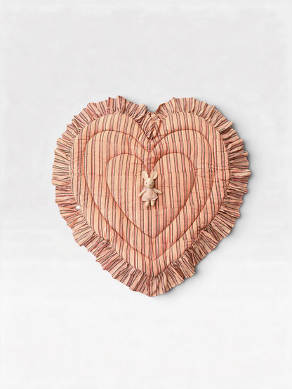 -レギュラーサイズ- Baby  Play Mat Heart Frill / Soft Autumn Colors