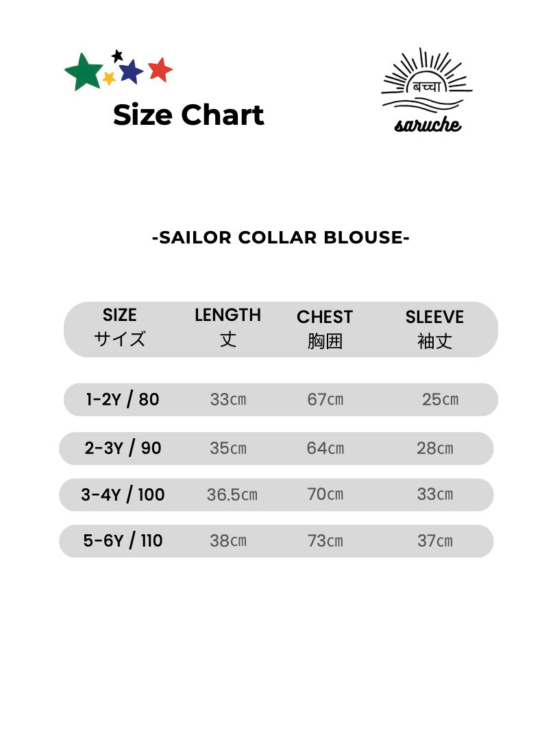 Girls Sailor Collar Blouse