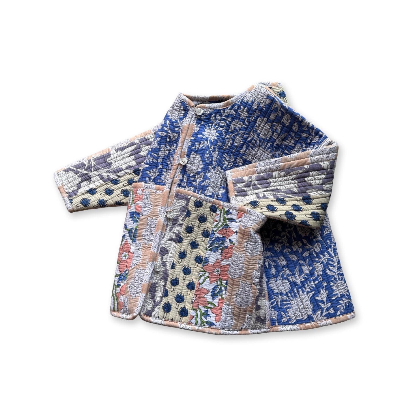 Stripes Patchwork Quilted Reversible Jacket