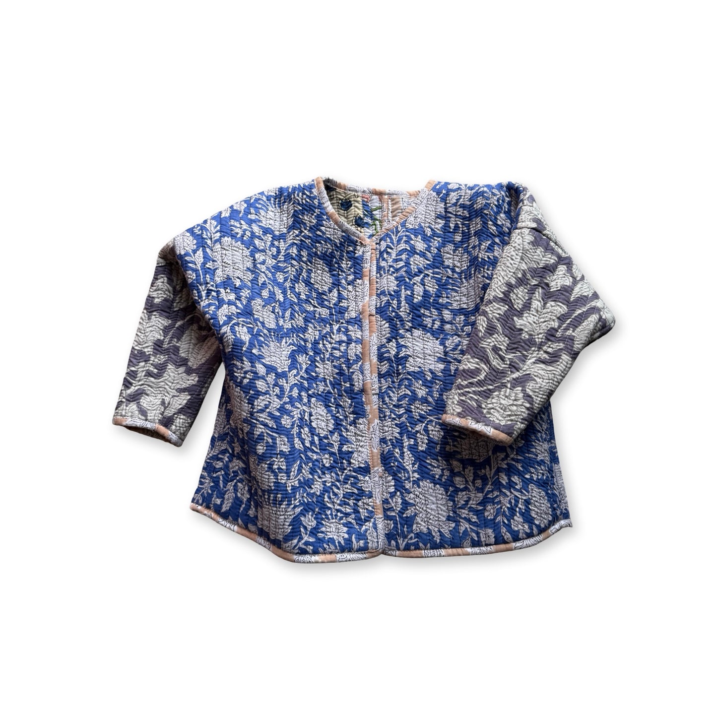 Stripes Patchwork Quilted Reversible Jacket